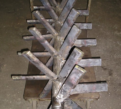 Albero per mescolatore con bracci